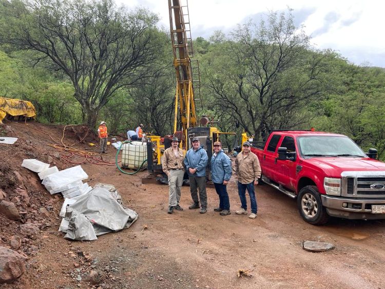 Drill site and staff