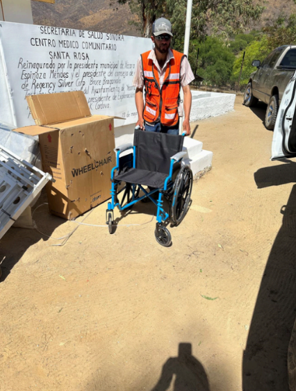 Donated wheelchair