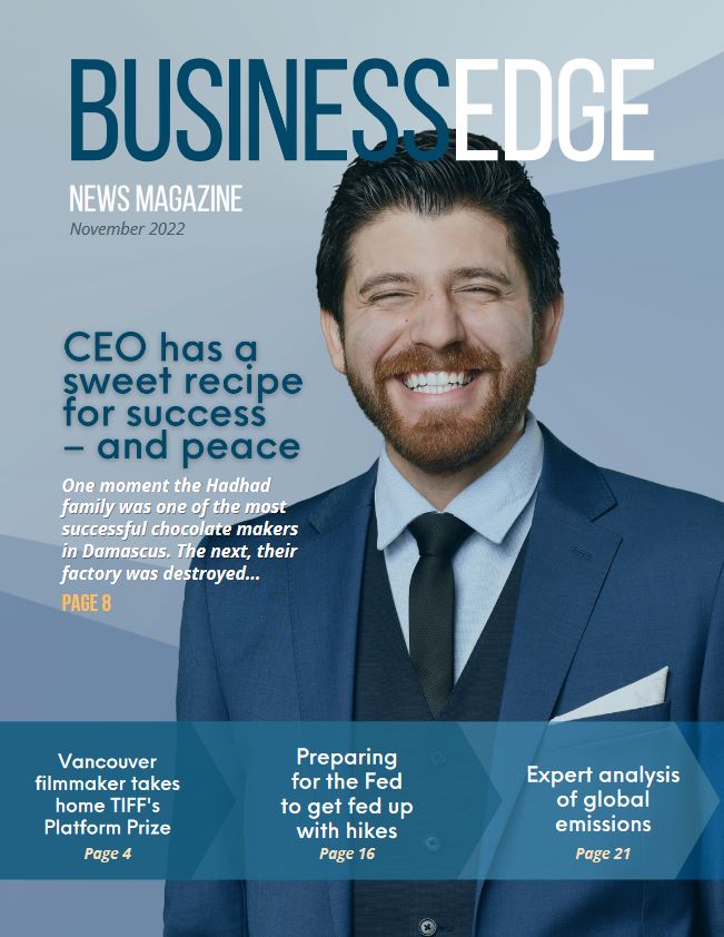 Cover of November 2022 for Business Edge